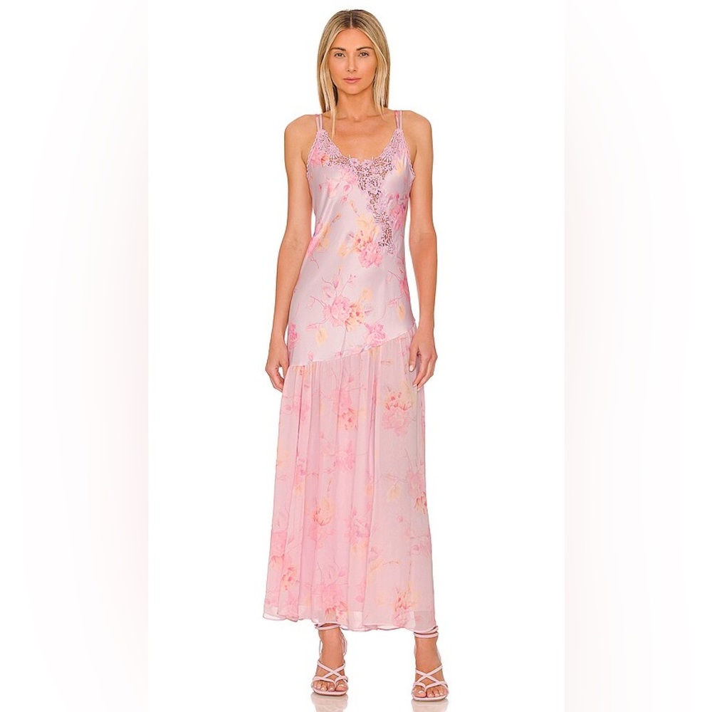 Loveshackfancy, Rhoda Silk Maxi Dress, size:2